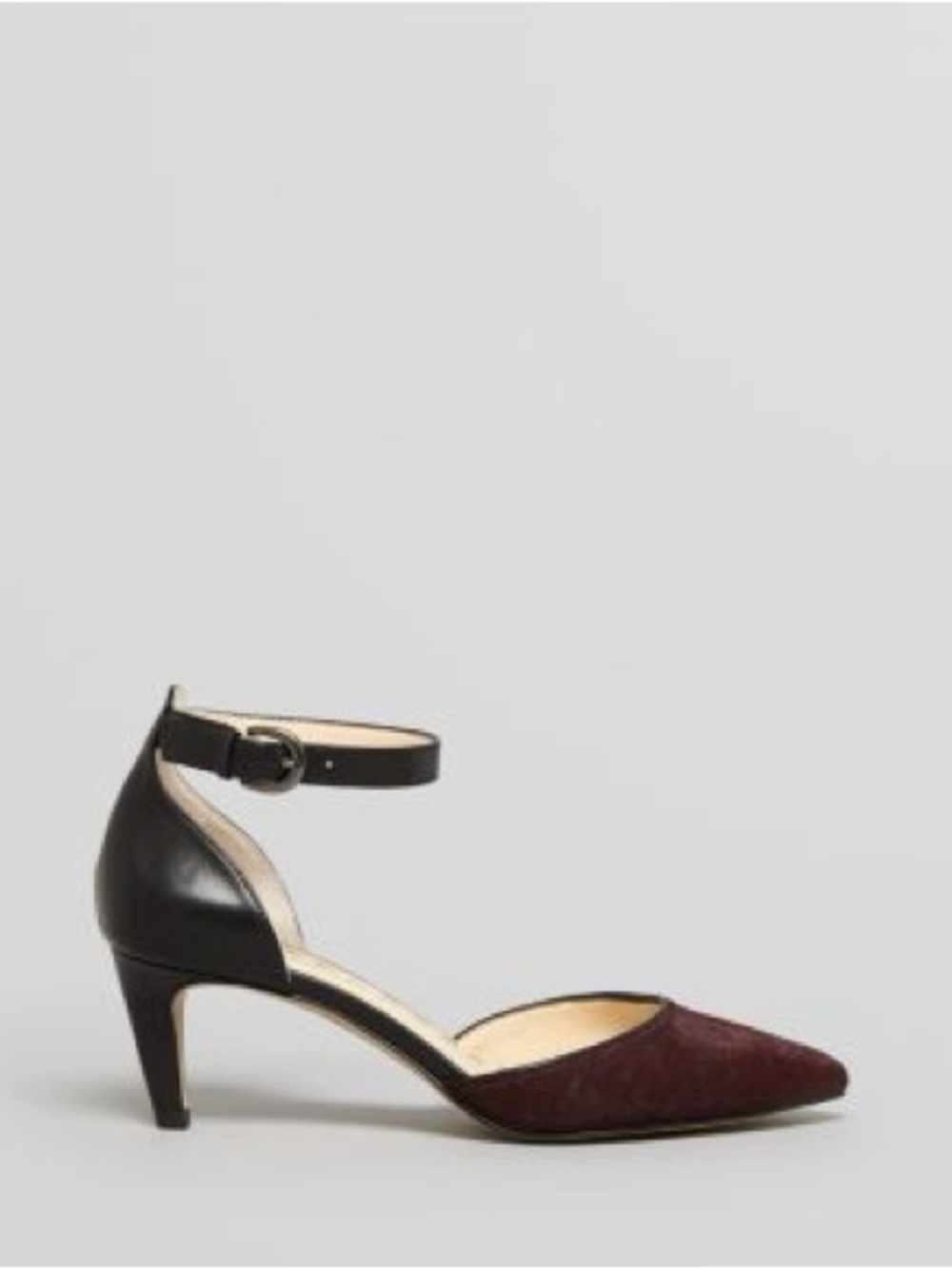 Enzo Angiolini Pointed Toe Pumps - Crystani3 Kitten Heel